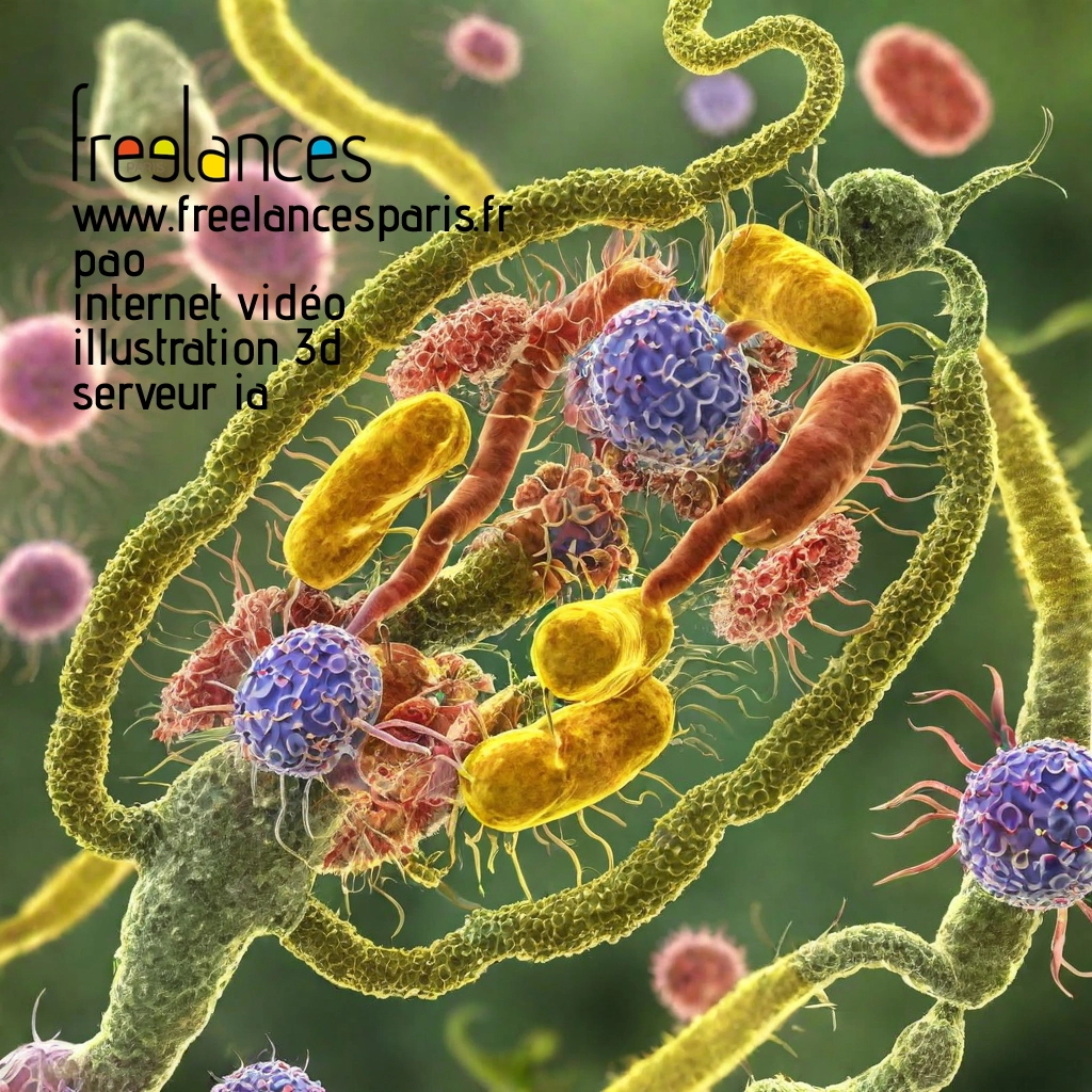 Pao mise en page internet vidéo illustration 3d serveur IA générative AI freelance paris studio de création magazines z55lrf80